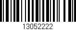 Código de barras (EAN, GTIN, SKU, ISBN): '13052222'