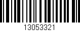 Código de barras (EAN, GTIN, SKU, ISBN): '13053321'