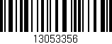 Código de barras (EAN, GTIN, SKU, ISBN): '13053356'