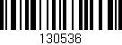 Código de barras (EAN, GTIN, SKU, ISBN): '130536'