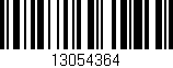 Código de barras (EAN, GTIN, SKU, ISBN): '13054364'