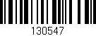 Código de barras (EAN, GTIN, SKU, ISBN): '130547'