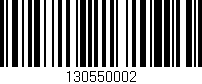 Código de barras (EAN, GTIN, SKU, ISBN): '130550002'