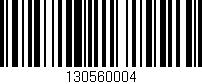 Código de barras (EAN, GTIN, SKU, ISBN): '130560004'