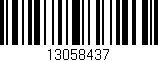 Código de barras (EAN, GTIN, SKU, ISBN): '13058437'