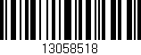 Código de barras (EAN, GTIN, SKU, ISBN): '13058518'