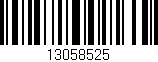 Código de barras (EAN, GTIN, SKU, ISBN): '13058525'
