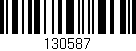 Código de barras (EAN, GTIN, SKU, ISBN): '130587'