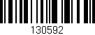 Código de barras (EAN, GTIN, SKU, ISBN): '130592'