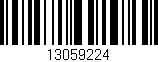 Código de barras (EAN, GTIN, SKU, ISBN): '13059224'