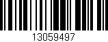 Código de barras (EAN, GTIN, SKU, ISBN): '13059497'