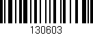 Código de barras (EAN, GTIN, SKU, ISBN): '130603'