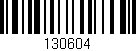 Código de barras (EAN, GTIN, SKU, ISBN): '130604'