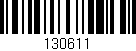 Código de barras (EAN, GTIN, SKU, ISBN): '130611'