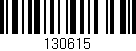Código de barras (EAN, GTIN, SKU, ISBN): '130615'