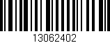 Código de barras (EAN, GTIN, SKU, ISBN): '13062402'