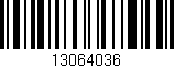 Código de barras (EAN, GTIN, SKU, ISBN): '13064036'
