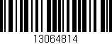 Código de barras (EAN, GTIN, SKU, ISBN): '13064814'
