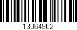 Código de barras (EAN, GTIN, SKU, ISBN): '13064962'