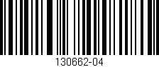 Código de barras (EAN, GTIN, SKU, ISBN): '130662-04'