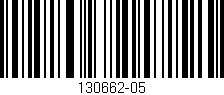 Código de barras (EAN, GTIN, SKU, ISBN): '130662-05'