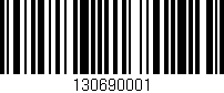 Código de barras (EAN, GTIN, SKU, ISBN): '130690001'