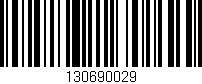 Código de barras (EAN, GTIN, SKU, ISBN): '130690029'