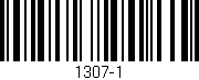 Código de barras (EAN, GTIN, SKU, ISBN): '1307-1'