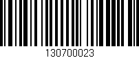Código de barras (EAN, GTIN, SKU, ISBN): '130700023'