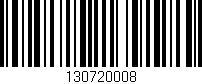 Código de barras (EAN, GTIN, SKU, ISBN): '130720008'