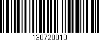 Código de barras (EAN, GTIN, SKU, ISBN): '130720010'