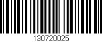 Código de barras (EAN, GTIN, SKU, ISBN): '130720025'