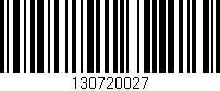 Código de barras (EAN, GTIN, SKU, ISBN): '130720027'