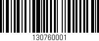 Código de barras (EAN, GTIN, SKU, ISBN): '130760001'