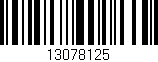 Código de barras (EAN, GTIN, SKU, ISBN): '13078125'