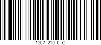 Código de barras (EAN, GTIN, SKU, ISBN): '1307_210_0_G'