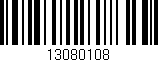 Código de barras (EAN, GTIN, SKU, ISBN): '13080108'
