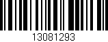 Código de barras (EAN, GTIN, SKU, ISBN): '13081293'