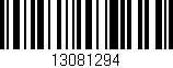 Código de barras (EAN, GTIN, SKU, ISBN): '13081294'