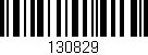 Código de barras (EAN, GTIN, SKU, ISBN): '130829'