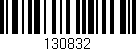 Código de barras (EAN, GTIN, SKU, ISBN): '130832'