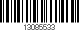 Código de barras (EAN, GTIN, SKU, ISBN): '13085533'
