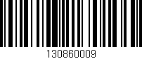 Código de barras (EAN, GTIN, SKU, ISBN): '130860009'
