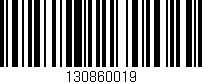 Código de barras (EAN, GTIN, SKU, ISBN): '130860019'
