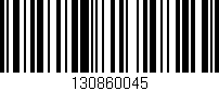 Código de barras (EAN, GTIN, SKU, ISBN): '130860045'