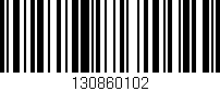 Código de barras (EAN, GTIN, SKU, ISBN): '130860102'