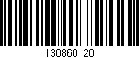 Código de barras (EAN, GTIN, SKU, ISBN): '130860120'