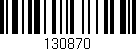 Código de barras (EAN, GTIN, SKU, ISBN): '130870'
