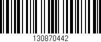 Código de barras (EAN, GTIN, SKU, ISBN): '130870442'