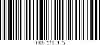 Código de barras (EAN, GTIN, SKU, ISBN): '1308_210_0_G'
